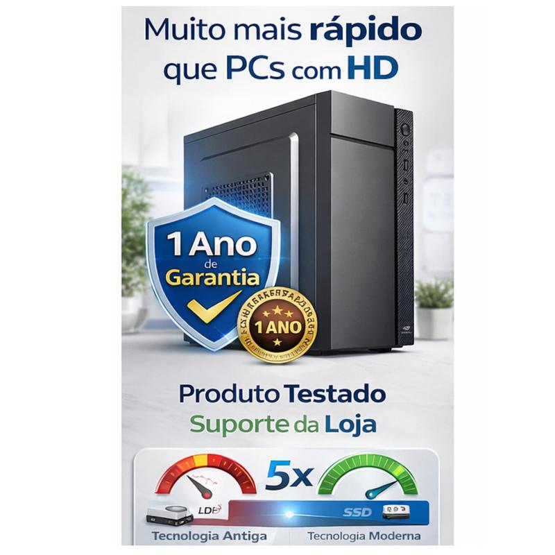 Computador Intel Core i3 8GB SSD 240GB Windows 11 Rápido Para